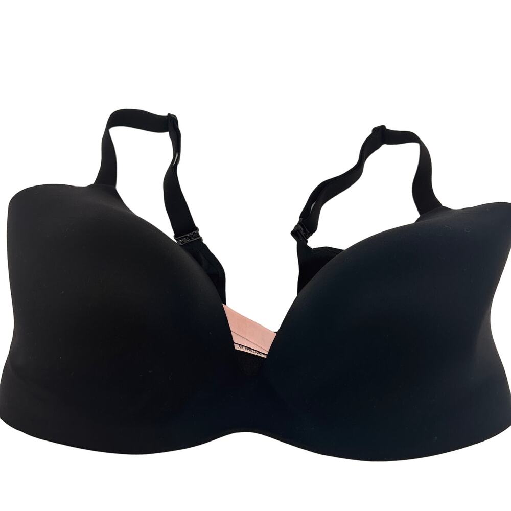 Victoria's Secret Lined Semi Demi Black Wireless Bra Size 36DD